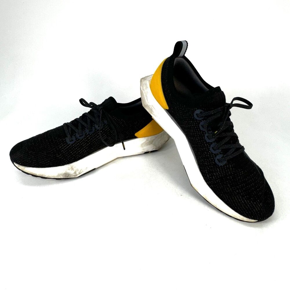 Allbirds Tree Flyer Silver Fern Shoes Mens Size 13 Black Yellow Blizzard